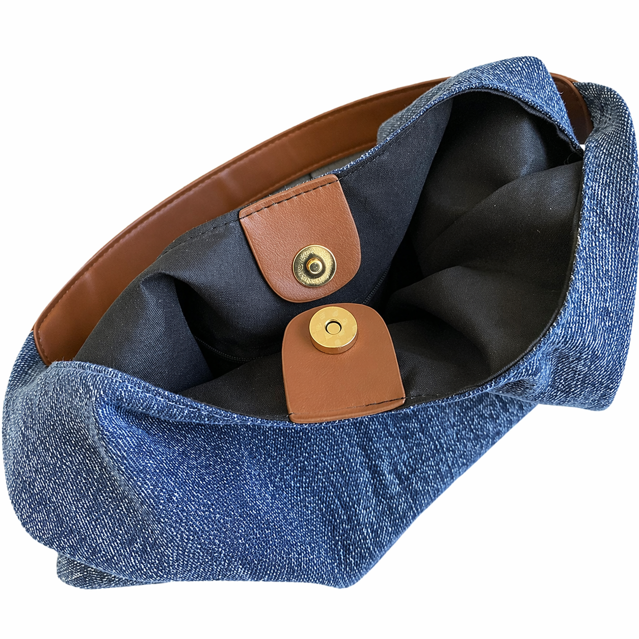 Large Denim Tote Bag Vintage Everyday Shoulder Purse