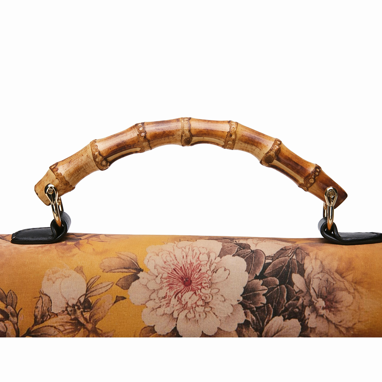 Vintage Bamboo Handle Cheongsam Crossbody Bag Chinese Evening Purse