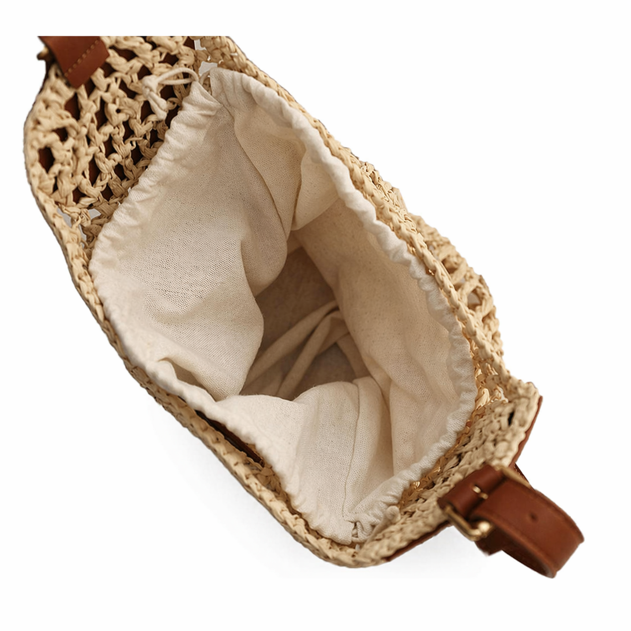 Straw Sequin Shoulder Bag Hollow Woven Beach Crochet Summer Crossbody