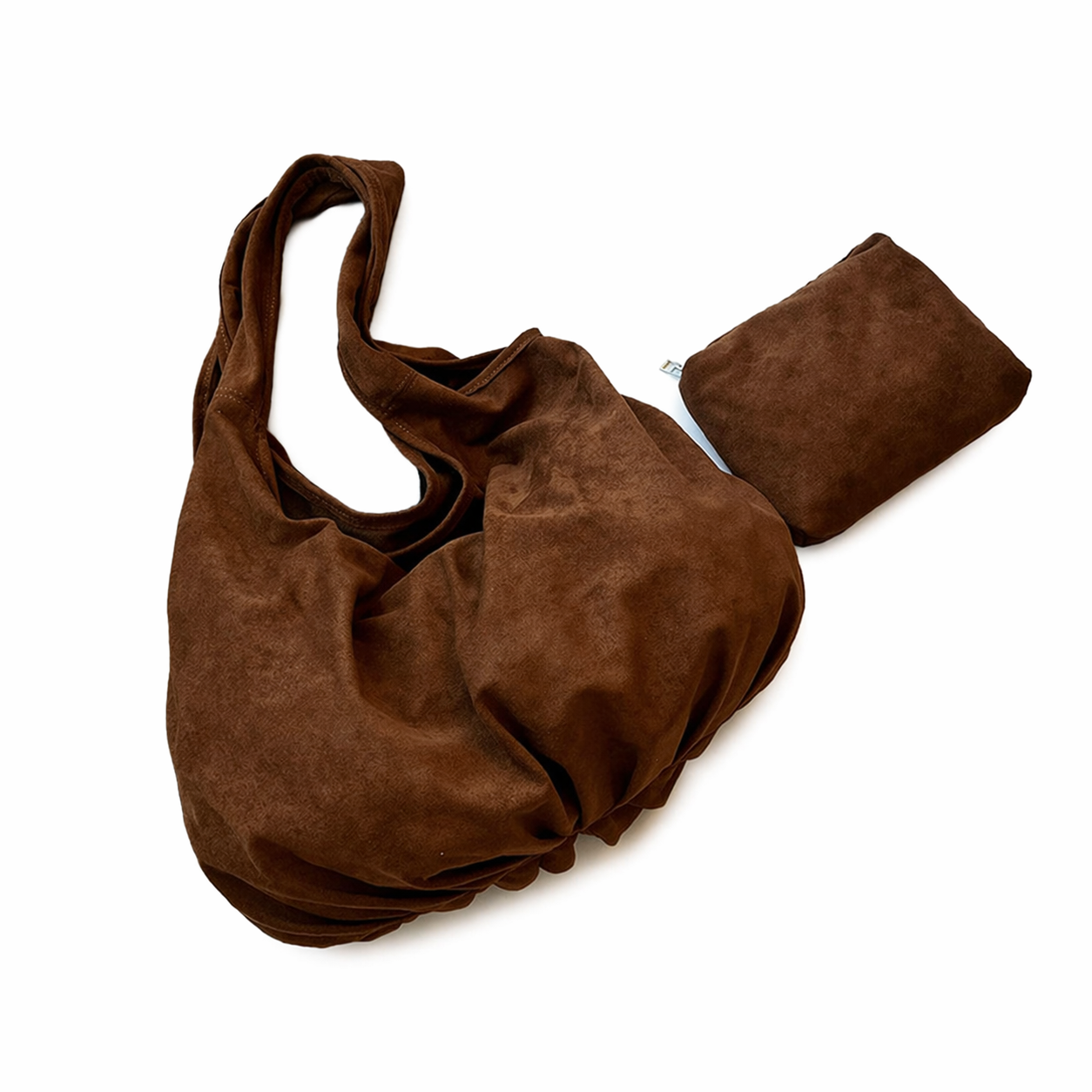 Oversized Faux Suede Tote Bag Slouchy Hobo Commuter Shoulder Bag