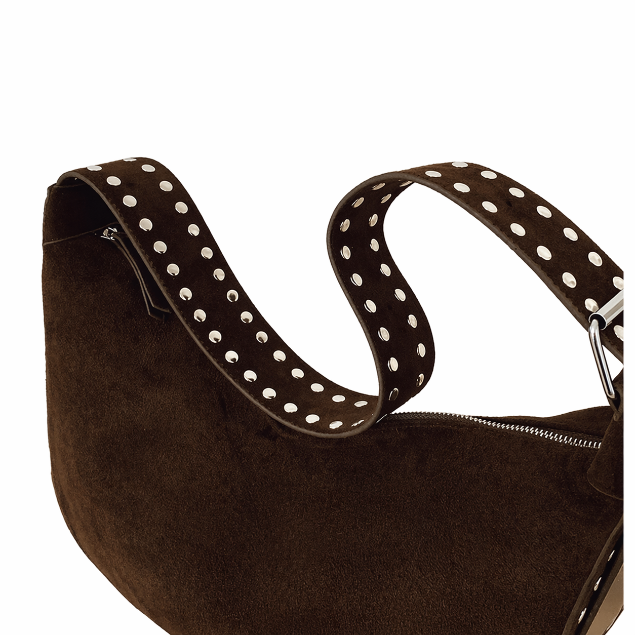 Vintage Studded Dumpling Hobo Bag Large Capacity Casual Shoulder Tote