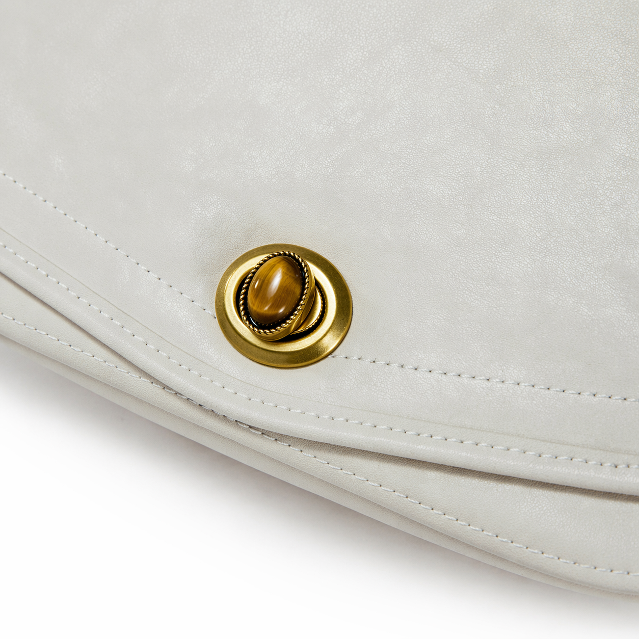 Genuine Leather Vintage Flap Bag Underarm Shoulder Purse
