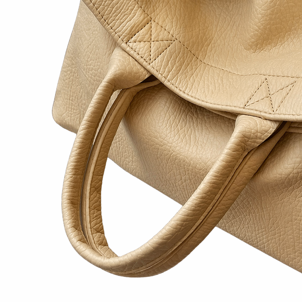 PU Leather Slouchy Tote Large Capacity Crossbody Foldable Hobo Bag
