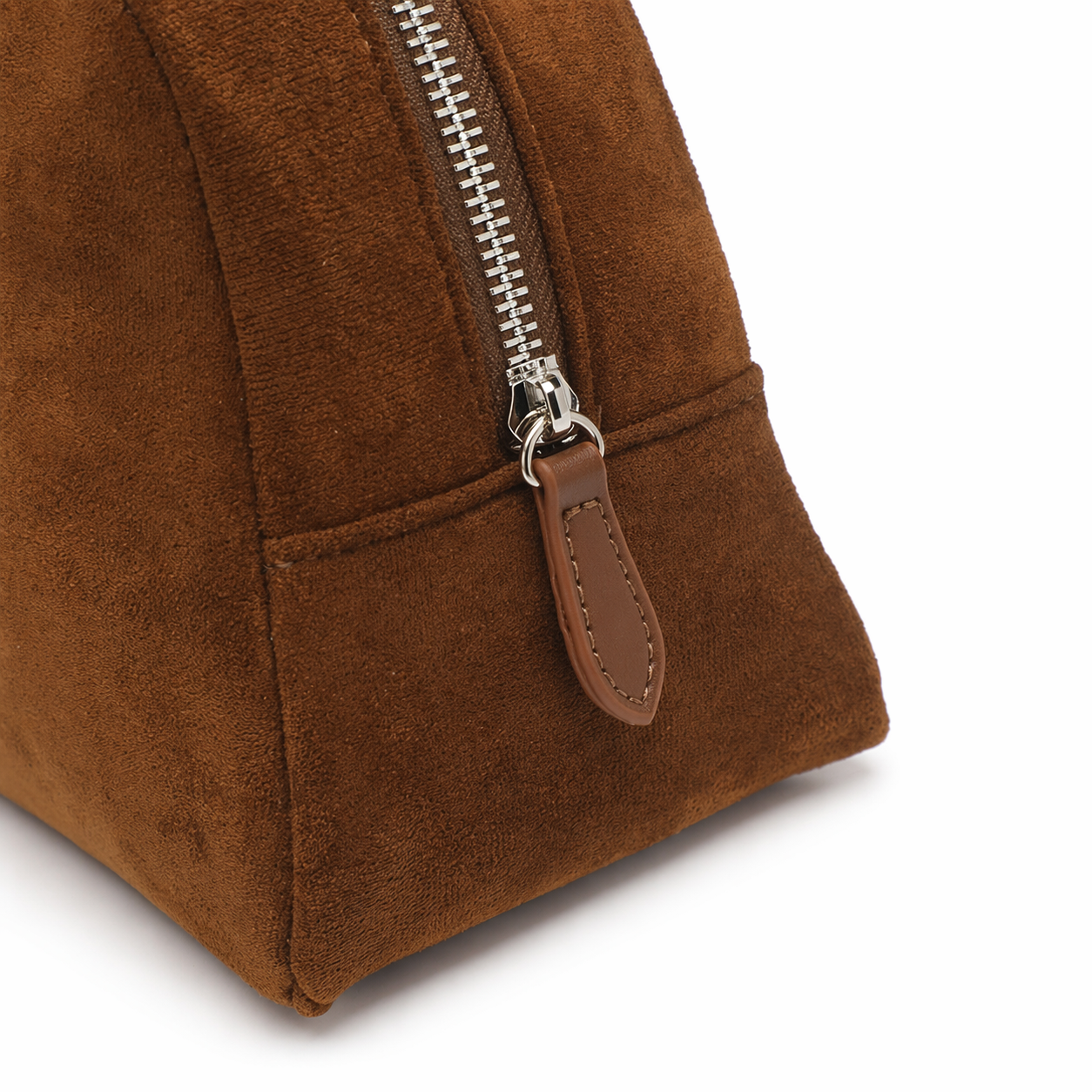 Minimalist Faux Suede Bowling Bag Vintage Boston Handheld Shoulder Bag
