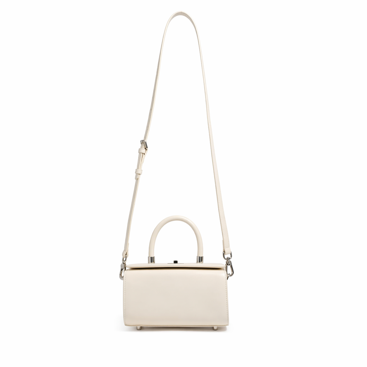 Minimalist Leather Box Tote Chic Crossbody Top Handle Shoulder Bag