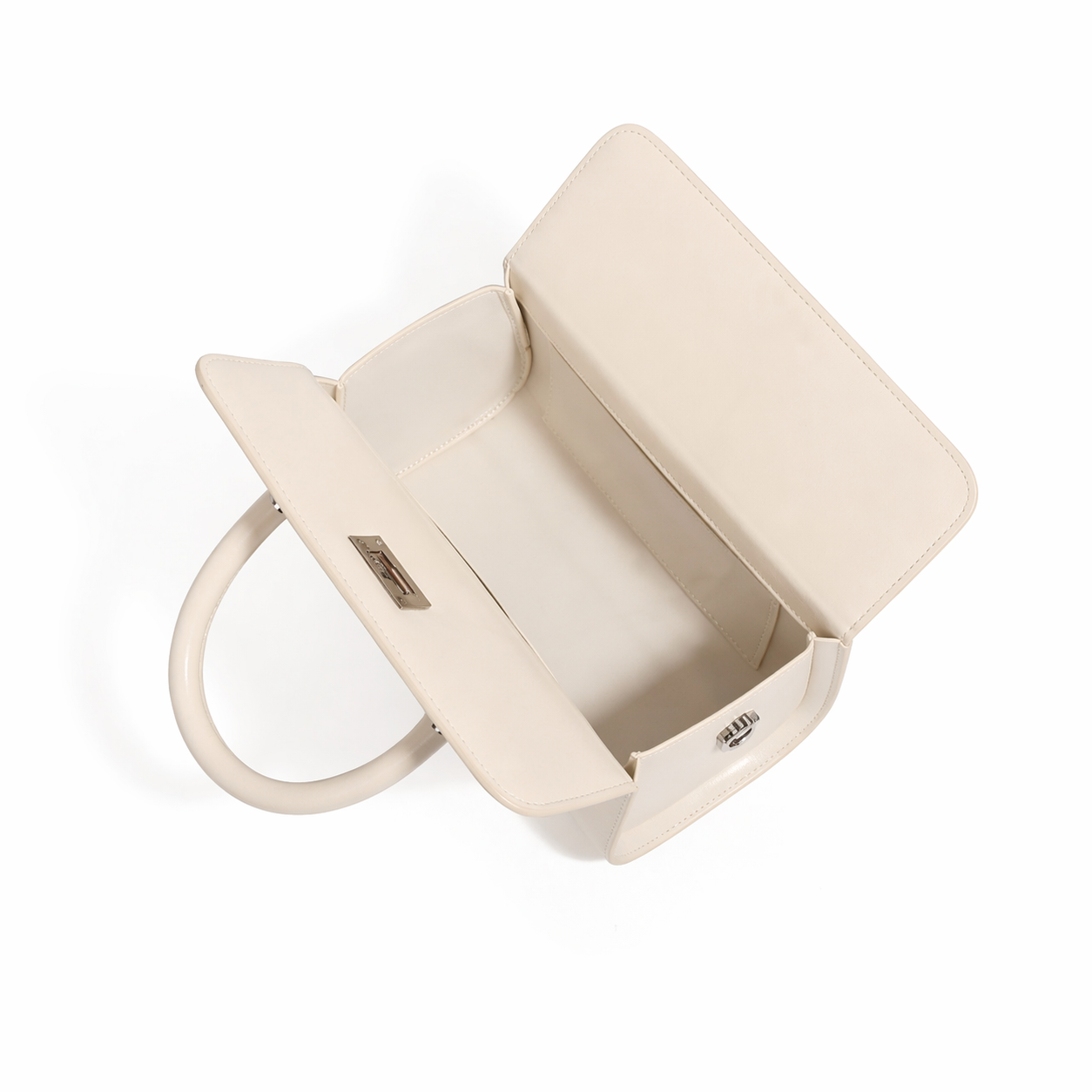 Minimalist Leather Box Tote Chic Crossbody Top Handle Shoulder Bag