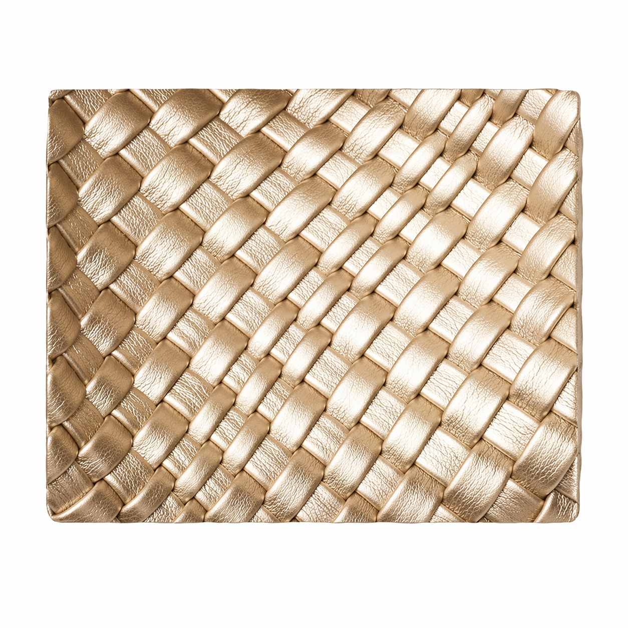 Metallic Woven Tote Bag Large Commuter Shoulder Purse
