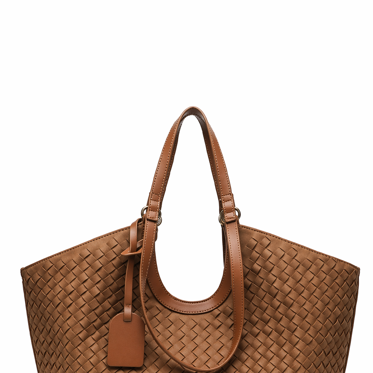 Woven Tote Bag Large Minimalist Commuter Shopper