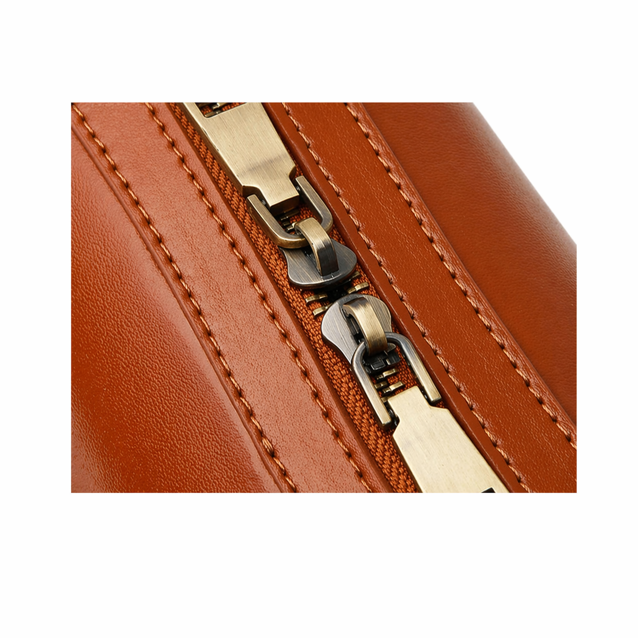 Retro Leather Bowling Bag Vintage Underarm Shoulder Tote with Charm