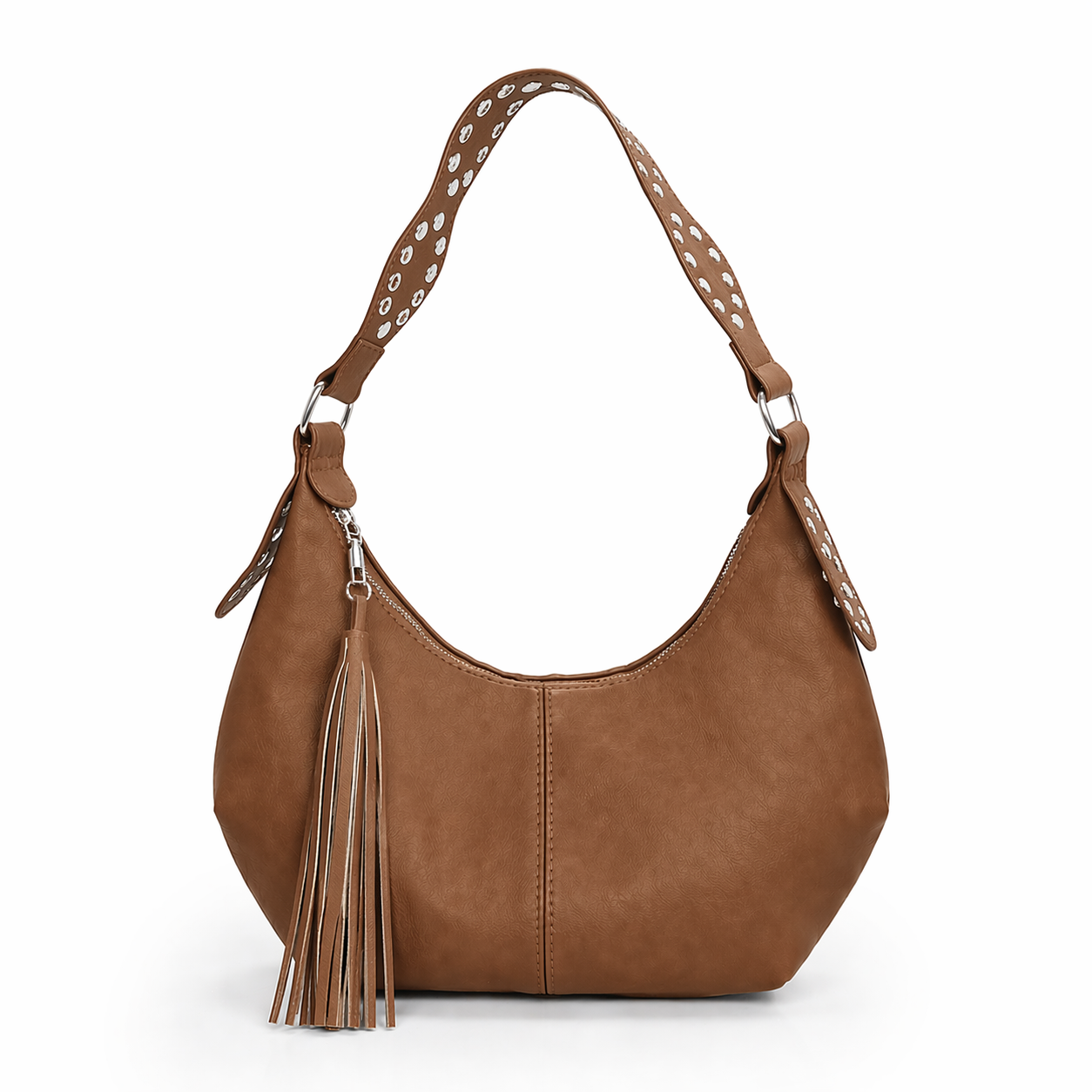 Vintage Tassel Crescent Underarm Bag Retro Crossbody Hobo Shoulder Bag