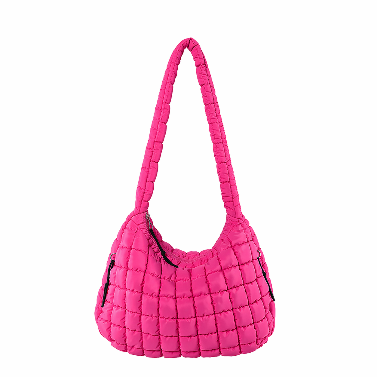 Quilted Puffer Tote Bag Pleated Cloud Nylon Crossbody Handbag