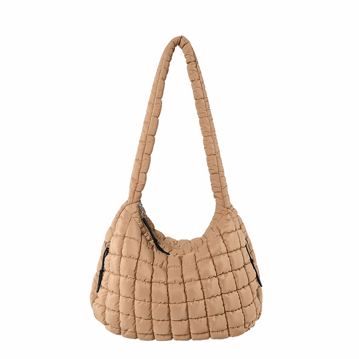 Quilted Puffer Tote Bag Pleated Cloud Nylon Crossbody Handbag