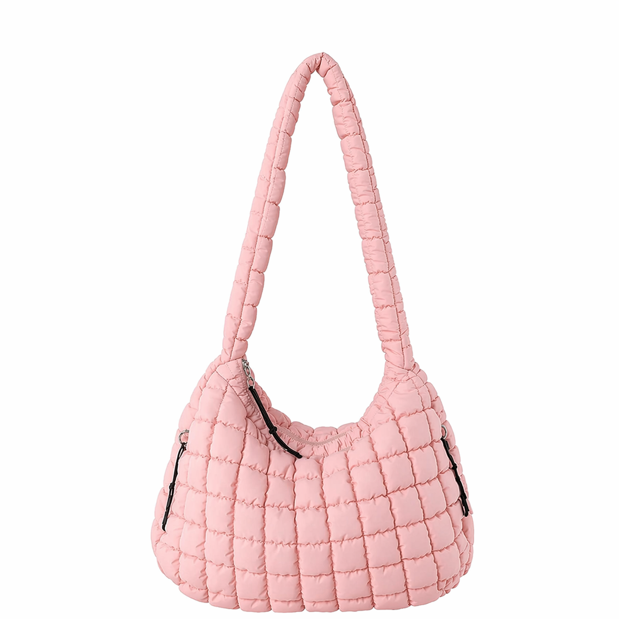 Quilted Puffer Tote Bag Pleated Cloud Nylon Crossbody Handbag