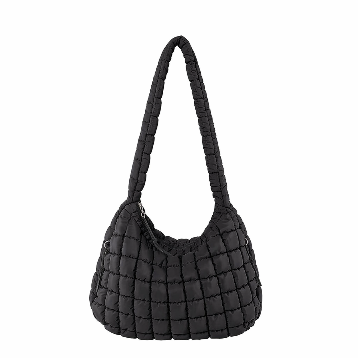 Quilted Puffer Tote Bag Pleated Cloud Nylon Crossbody Handbag