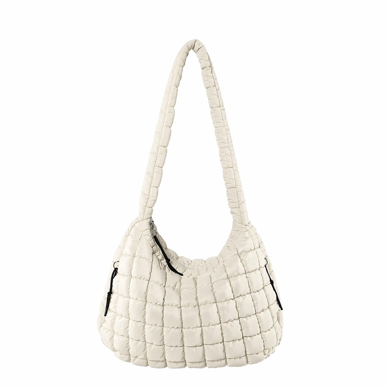 Quilted Puffer Tote Bag Pleated Cloud Nylon Crossbody Handbag
