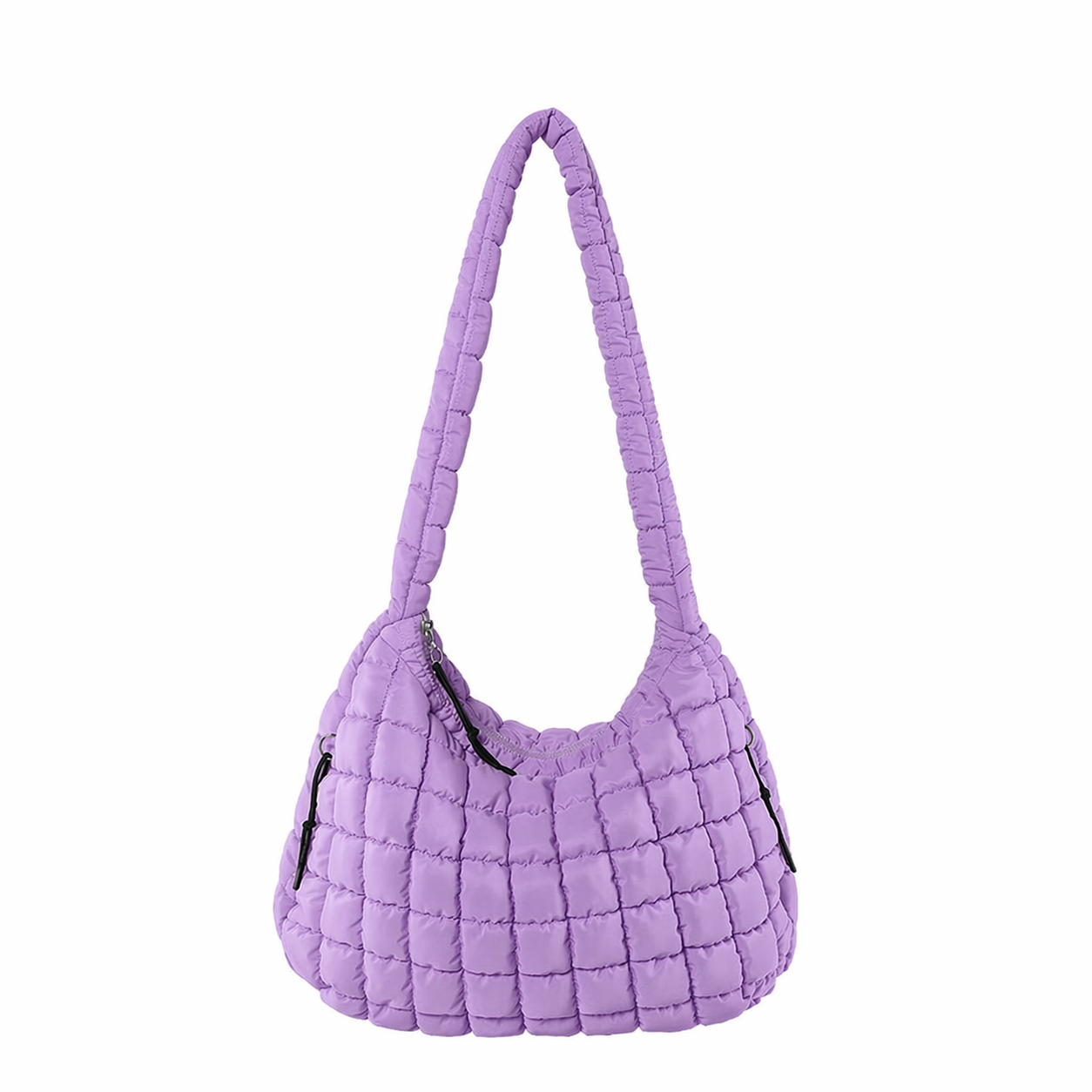 Quilted Puffer Tote Bag Pleated Cloud Nylon Crossbody Handbag