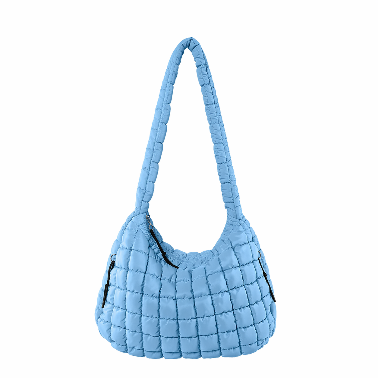 Quilted Puffer Tote Bag Pleated Cloud Nylon Crossbody Handbag